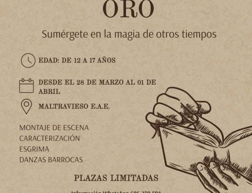 La Escuela de Artes Escénicas “Maltravieso” ha organizado el “Taller Siglo de Oro” del 28 de marzo al 1 de abril